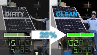 Dirty vs Clean Solar Panel - Power Output Comparison and HowTo