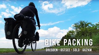 Meine erste große SOLOBikepacking Tour  662km von Dresden bis zur Ostsee