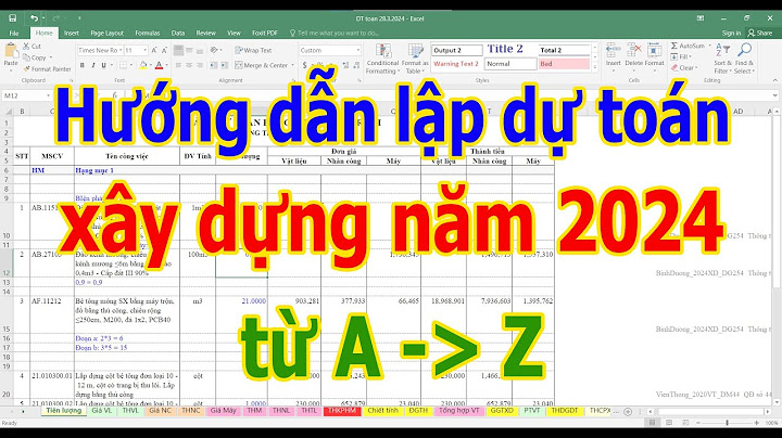 Trình tự lập dự toán xây dựng công trình năm 2024