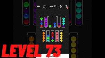 Ball Sort Color Water Puzzle - Level 73