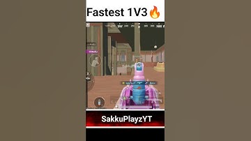Fastest 1V3 In BGMI 3.8 Update | SakkuPlayz | @BattlegroundsMobile_IN