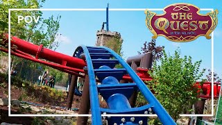 Quest – Opening day POV – Emerald Park. New for 2024 Vekoma Family Boomerang