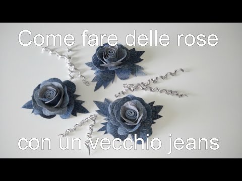 Video: Come Fare Una Rosa Con Vecchi Jeans Con Le Tue Mani
