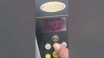 Jacuzzi variable speed pump (vsp) timer set up