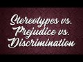 Differentiating Stereotypes Prejudice and Discrimination Through Psychological Concepts