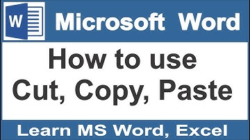 How to Use Cut Copy Paste in MS Word | How to Cut, Copy, and Paste in Microsoft Word | Urdu / Hindi