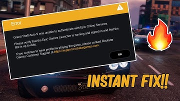 How to fix GTA V was unable to authenticate with Epic Online Services error (2023)