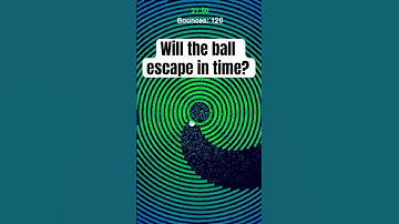 Will the Ball Escape the Circles? #satisfyingvideo #bouncingball