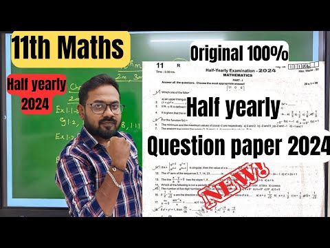 11th Maths-half yearly