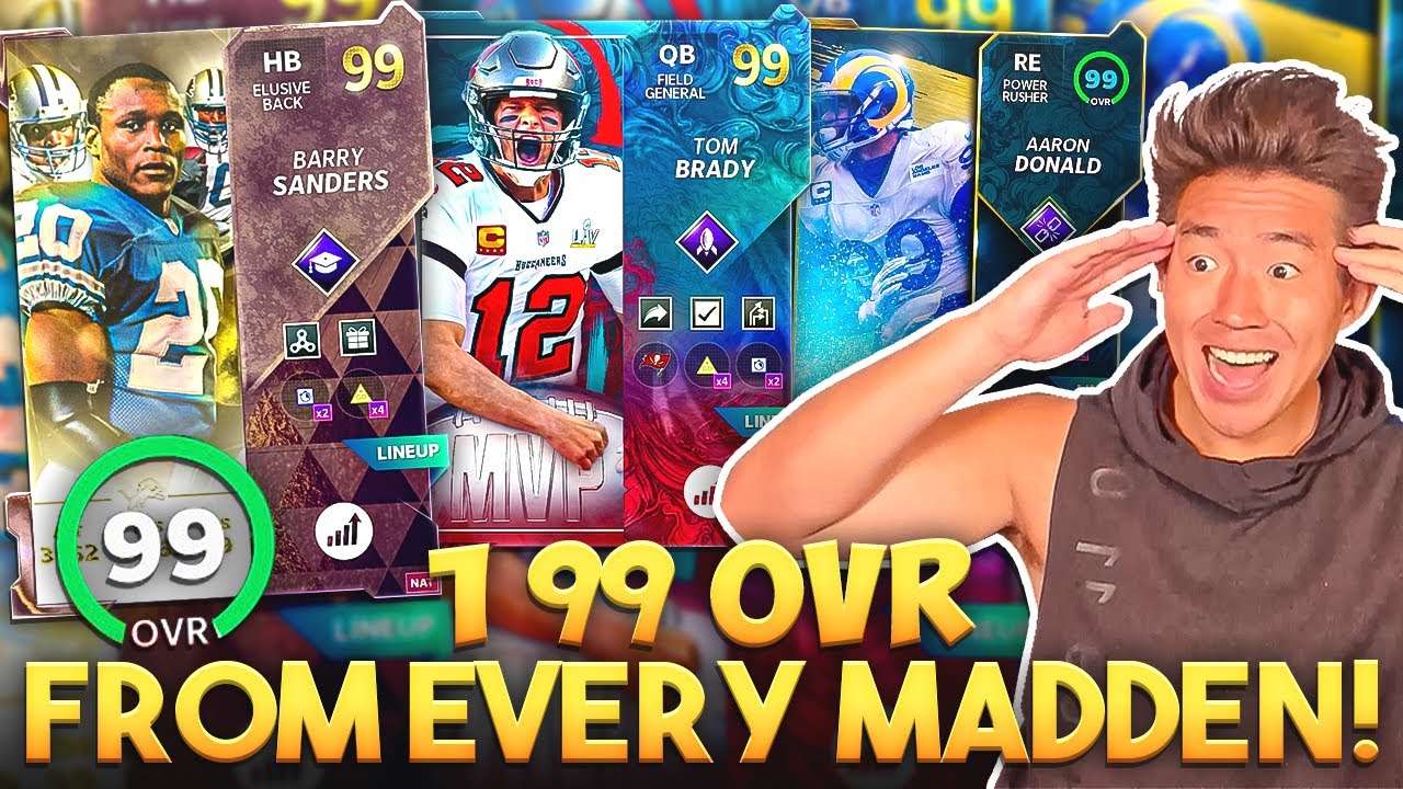 One 99 OVR Player From Every Madden Lineup! Madden 21 Win Big Sports