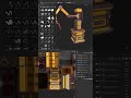 Texturizado de SCI FI Robot Arm  | 3D Models | ❄️ #shorts #modelo3d #unity3d #unreal3d #blender