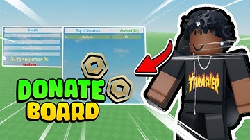 How To Make A DONATION BOARD In Roblox Studio (*WORKING 2023!*)