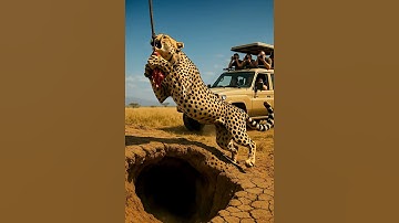 Will the leopard step into the trap or get the meat? 🐆🥩❓