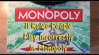 11 Rules You're Getting Wrong In Monopoly The Board Game