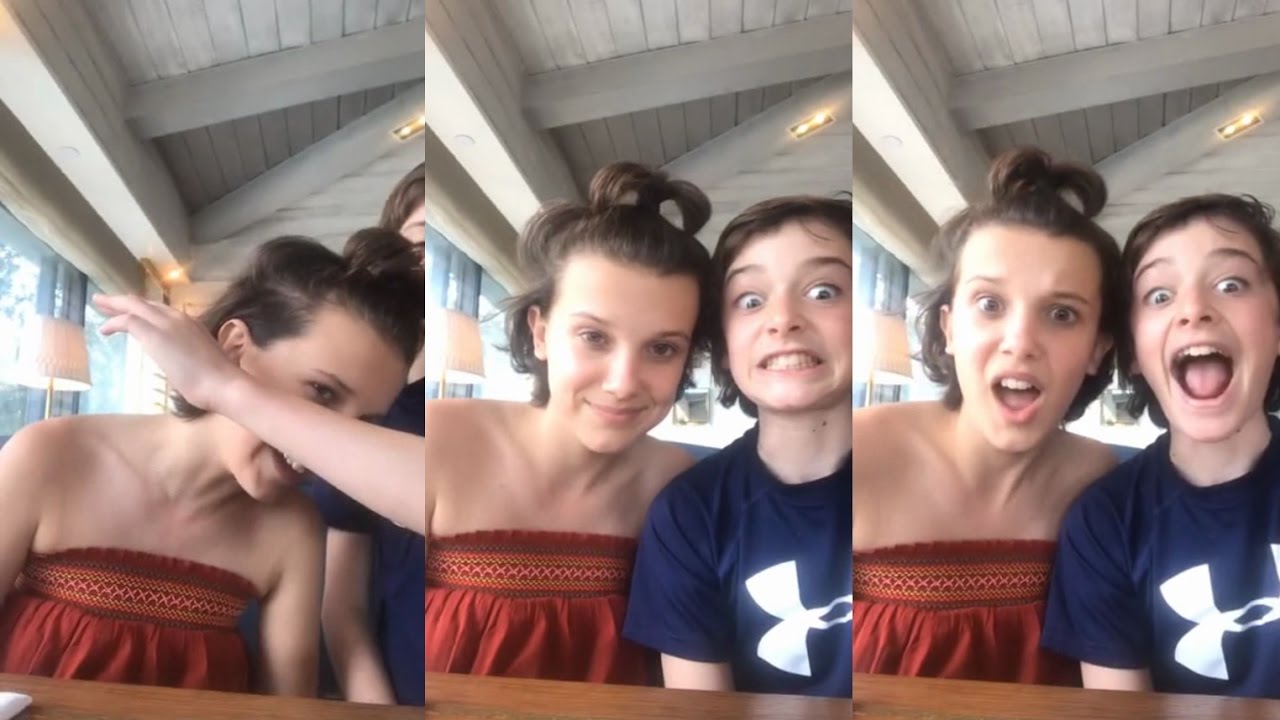 Millie Bobby Brown Noah Schnapp Instagram Live 05 06 2017