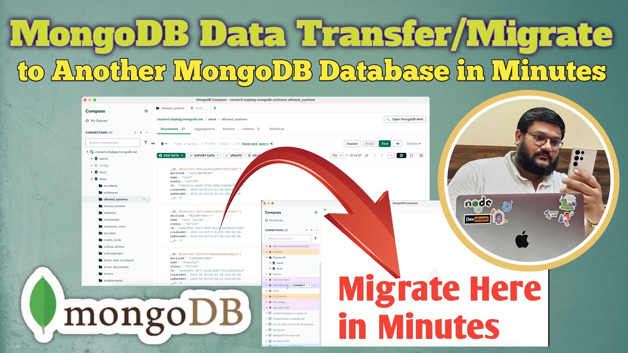 How to Transfer or Migrate MongoDB Data to Another Database | MongoDB Atlas Data Migration Tutorial