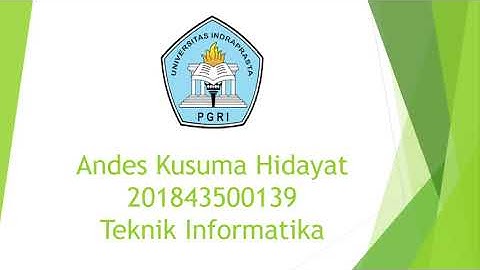 Demo Program Skripsi UNINDRA | Andes Kusuma Hidayat 201843500139