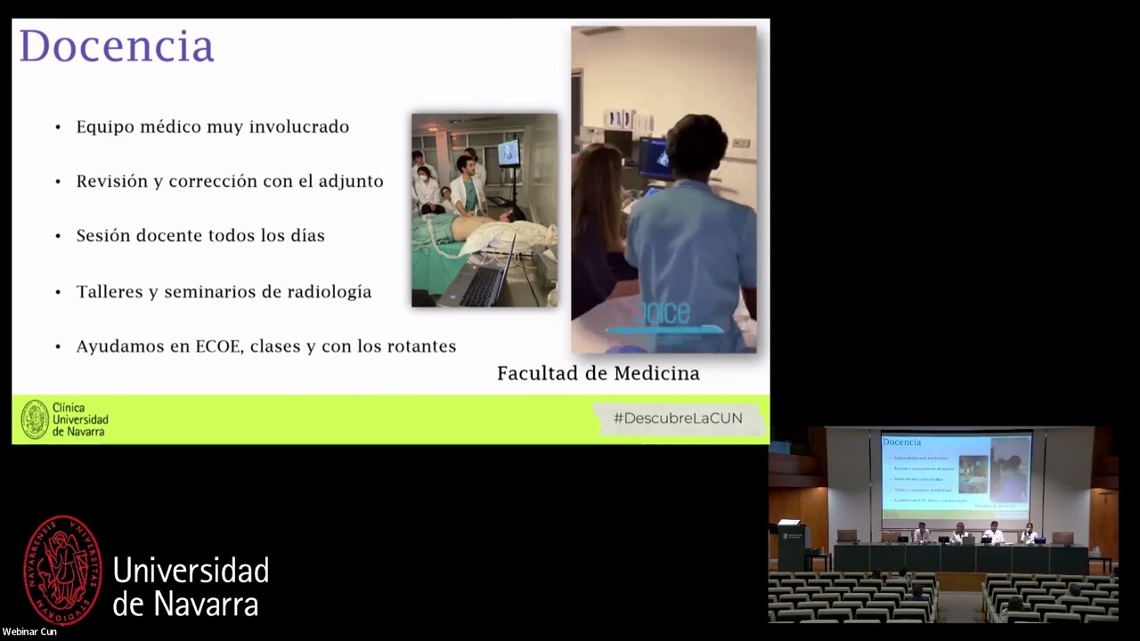 Mesa Especialidades imagen y Anatomía Patológica. Puertas Abiertas MIR. Clínica Universidad Navarra
