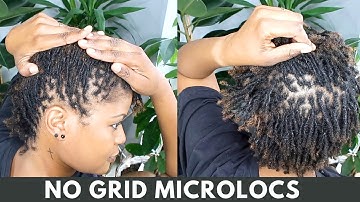SELF RETIE | DIY MICROLOCS | NO GRID PATTERN MICROLOCS