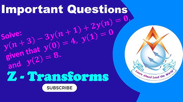 Solution of Difference Equation 𝑦(𝑛+3)−3𝑦(𝑛+1)+2𝑦(𝑛)=0, given that 𝑦(0)=4, 𝑦(1)=0 and 𝑦(2)=8.