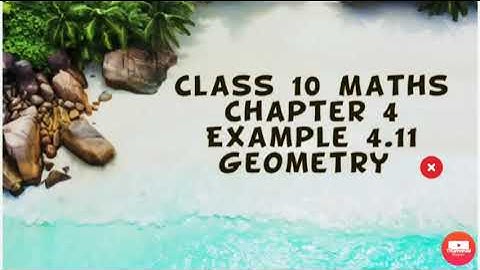 TN 10th std Maths Chapter 4 Practical Geometry Exercise 4.1 Example 4.11 TN New Syllabus