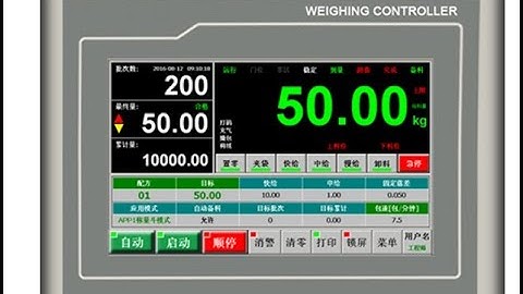 AD2019A Series Touch Screen Weighing Controller