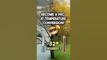 The Fastest Way To Convert Between Celsius and Fahrenheit! #temperature #fahrenheit #celsius