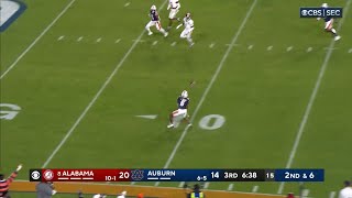 Alabama blown coverage leads to Auburn touchdown