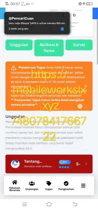 Garap cepat yuk ka. Link daftar ?🔥🔥🎁💵🏦https://mobileworkslx.xyz/4807841766722