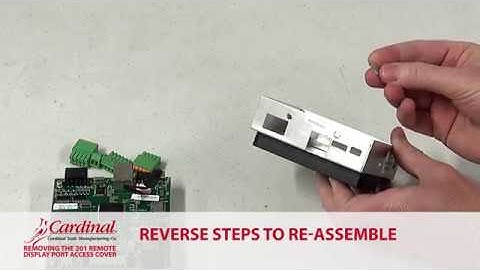 Cardinal 201 Display Port Access Cover Removal