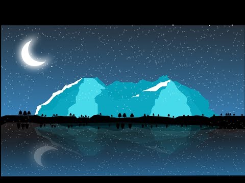 პეიზაჟი (adobe illustrator fast drawing)