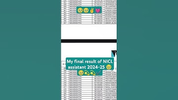 My final result of NICL assistant 2024-25 🥹🥹✨💕 #ibps #nicl #insurance