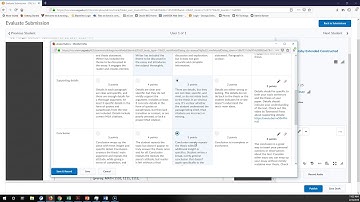 Rubrics in BlazeVIEW IV - Instructor