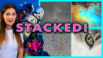 How stacking reduces noise to photograph faint objects in space