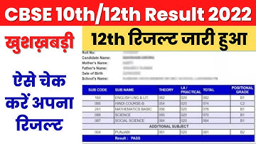 CBSE 12th Result 2022 Kaise Dekhe ? CBSE 12th Result 2022 Kaise Check Kare ? CBSE 10th Term 2 Result