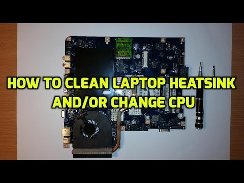 How To Clean Laptop Heatsink And Or Change Cpu Disassembly Assembly Cooling System