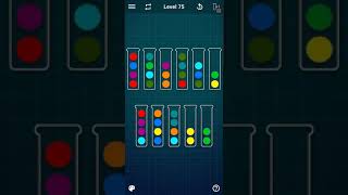Easy solution to ball sort puzzle level 75/ how to play level 75 of Ball sort puzzle