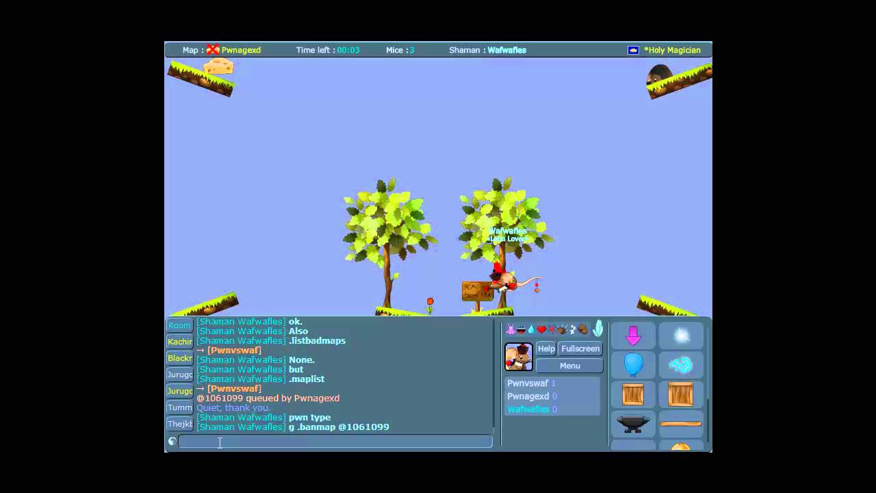 Transformice tfm tribe bot commands 2 youtube