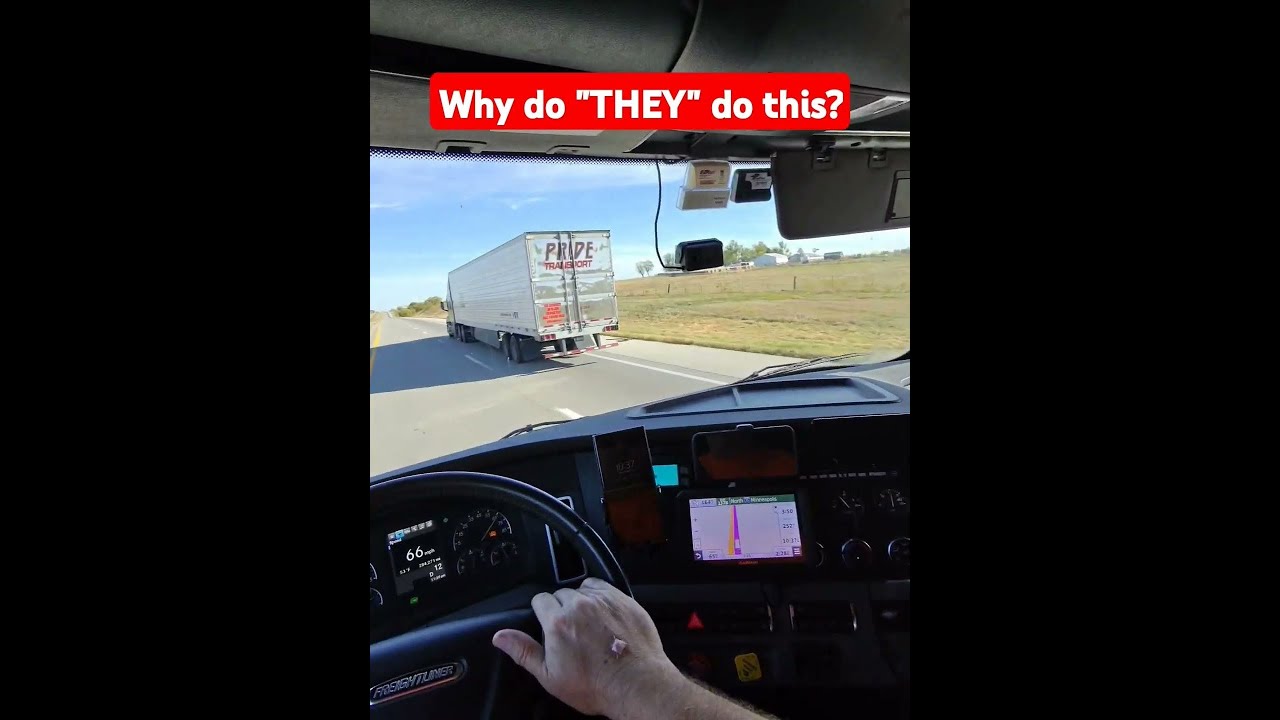 Почему "ОНИ" продолжают это делать? В чём их проблема? Вот почему люди ненавидят дальнобойщиков.