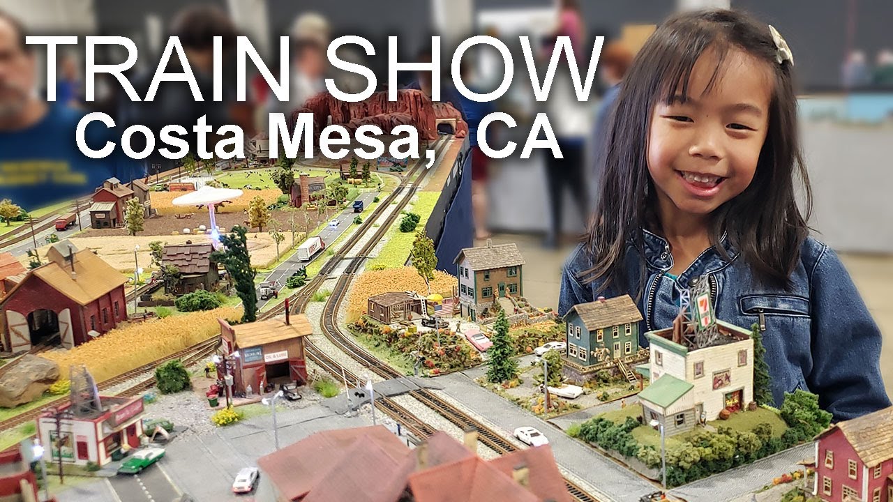 รถไฟจำลองในอเมริกา Train Show Costa Mesa, CA YouTube