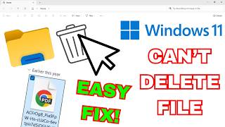 Can't delete or rename your file on Windows 11? Here's how to delete it.