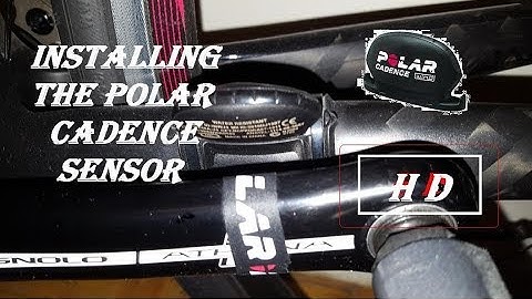 Installing the Polar Cadence Sensor  On Road Bike (How To)