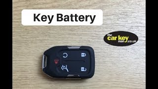 GMC Acadia Key Battery Change HOW TO 2017 Keyless