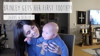 BRINLEY GETS HER FIRST TOOTH?! | ACACIA & JAIRUS