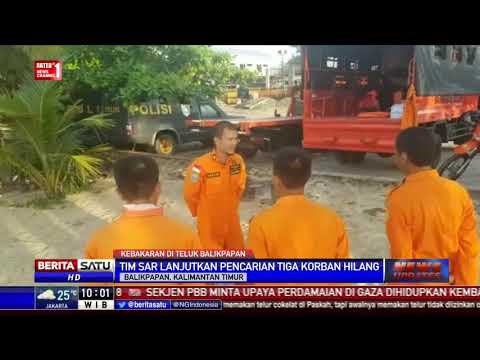 Pencarian Korban Hilang Kebakaran Teluk Balikpapan Kembali Dilanjutkan