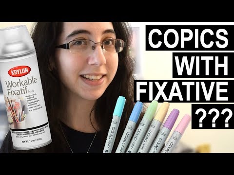 Copic Markers + Fixative? (And other marker brands!) 