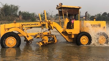 Grader Stunt ! Hidromek MG 430 Grader Video - Washing Grader Machine Part 3