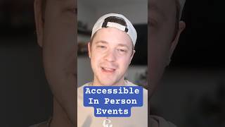 What accessibility features / accommodations do you use at in person events?