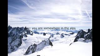 Alpine Mountain Wind Sounds | pov: you are somewhere in the alps | Ambience to Relax, Sleep, Study