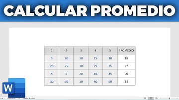 Como calcular el valor promedio en Word con la función Promedio (2024)